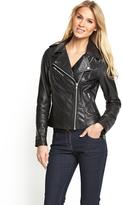 Thumbnail for your product : South Tall Leather Biker Jacket