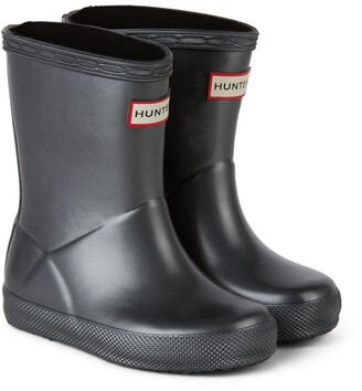 Hunter Black Pearlized First Classic Little Kids Boots