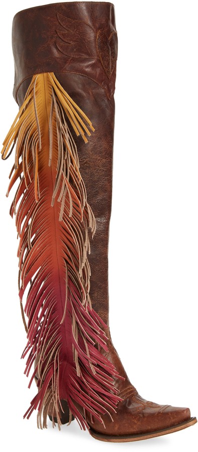 fringe cowboy boots