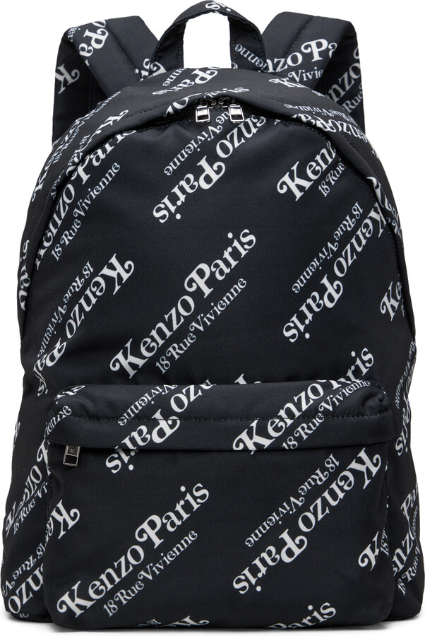 Kenzo Black VERDY Edition Paris Backpack - ShopStyle