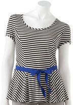 Thumbnail for your product : Elle striped peplum top