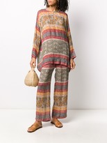 Thumbnail for your product : Mes Demoiselles Kanji tribal-print blouse