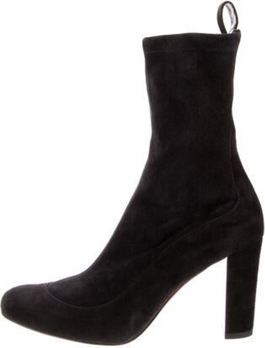 Christian Louboutin Suede Sock Boots ShopStyle
