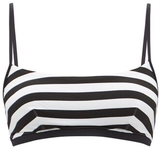 MAX MARA BEACHWEAR Superb Bikini Top - Black White