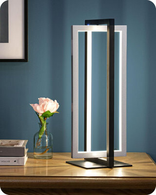 Ivy Bronx Stepless Dimmable Bedside Lamp