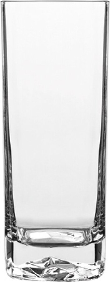 Luigi Bormioli On The Rocks Highball Glasses, Set of 4-15 Oz. Thick Base Drink Tumblers with Optical Rock-Like Bottom - Lead-Free SON.hyx Crystal, Dishwasher Safe, Made in Italy, Elegant Barware