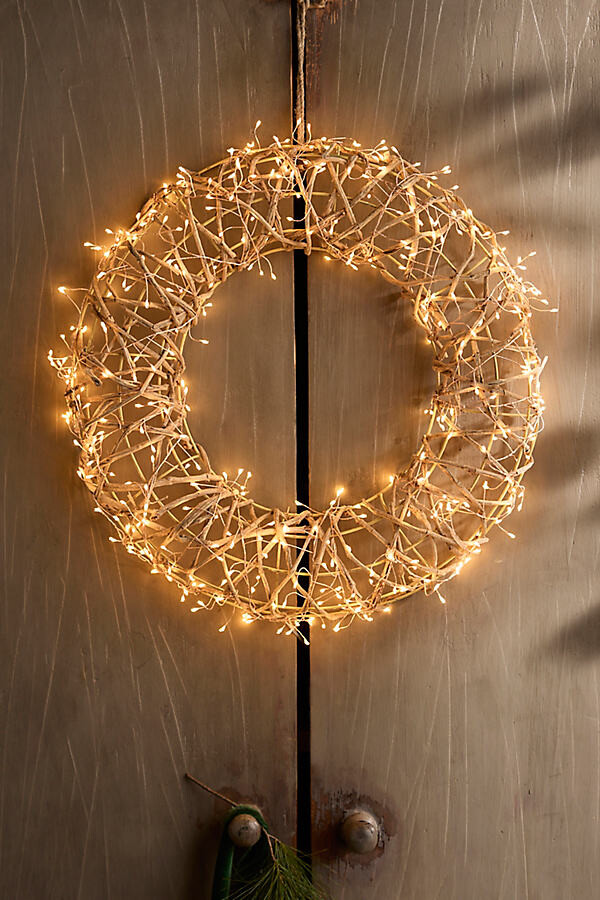 Stargazer Twinkling Illuminated LED Vine Wreath at Terrain
