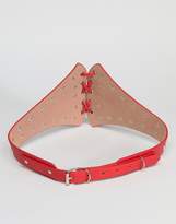 Thumbnail for your product : Sacred Hawk Red Lace Up Stud Belt