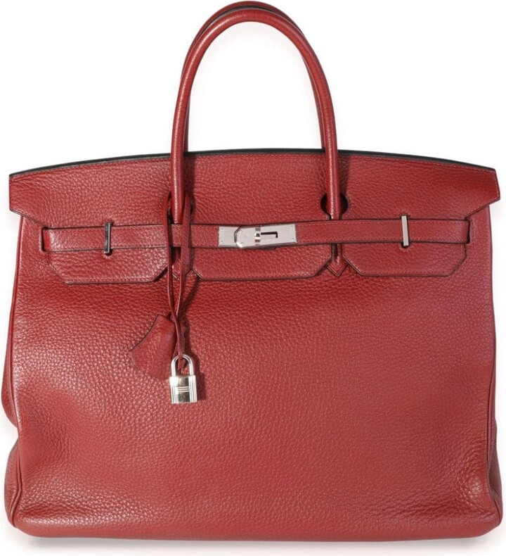 Hermes Birkin Gold Leather Handbag (Pre-Owned) - ShopStyle Tote Bags
