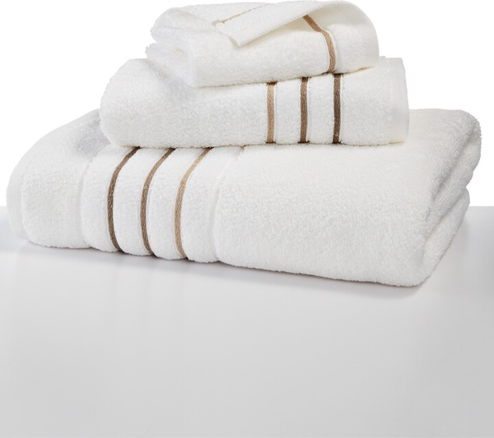 Details about   Hotel Collection Ultimate Borderline MicroCotton 30" x 56" Bath Towel White/Grey 