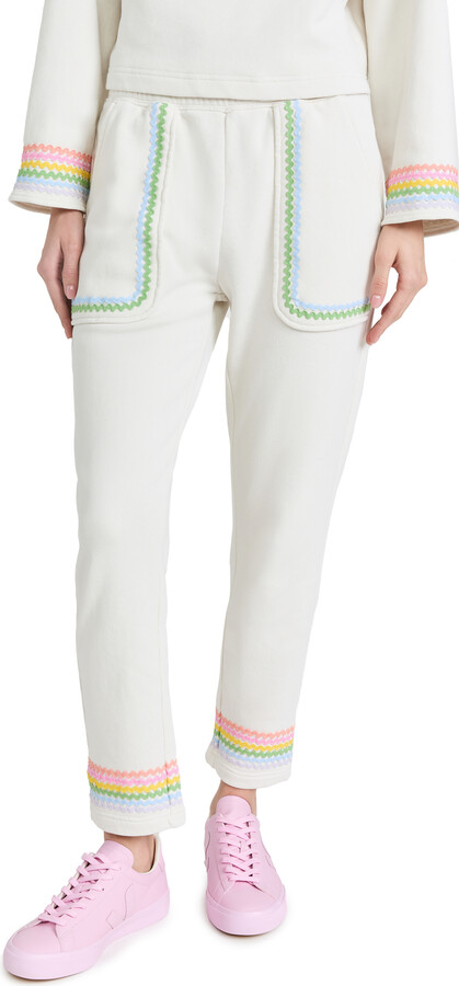 Something Navy Rainbow Applique Sweatpants - ShopStyle Pants