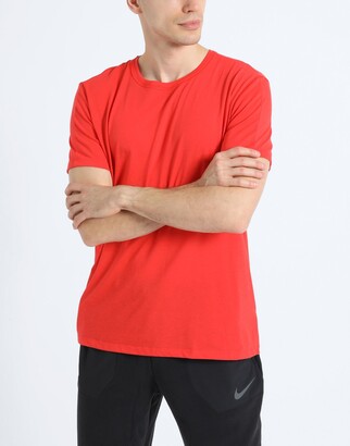 Nike Yoga Dri-fit Men's Top T-shirt Red - ShopStyle