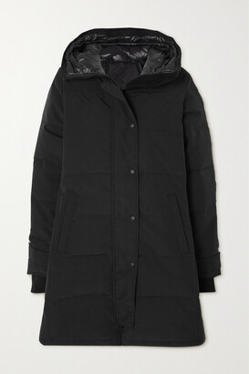 Canada Goose Shelburne Quilted Shell Hooded Down Coat - Black