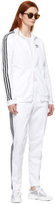 adidas White Franz Beckenbauer Track Jacket