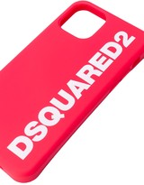 Thumbnail for your product : DSQUARED2 logo print iPhone 11 Pro case