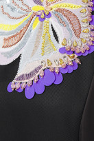 Thumbnail for your product : Emilio Pucci Embellished Embroidered Wool-blend Twill Midi Dress