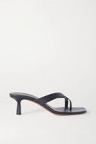 Thumbnail for your product : Neous Florae Leather Sandals - Navy