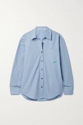 alexanderwang.t - Cotton-poplin Shirt - Blue