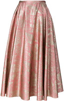 Rochas - floral pattern skirt - 