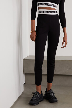 Givenchy 4G Jacquard Transparent Legging in Black