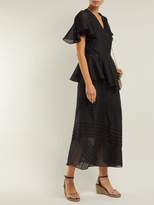 Thumbnail for your product : Sophia Webster Dina Embellished Espadrille Wedge Sandals - Womens - Black Multi