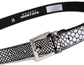 Thumbnail for your product : Black & Brown Nadine Slim Snake Print Leather Waist Belt