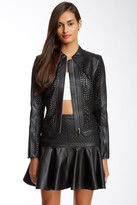 Thumbnail for your product : Robert Rodriguez Cane Weave Leather Jacket