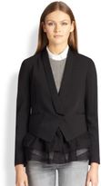 Thumbnail for your product : Brunello Cucinelli Wool & Organza Jacket