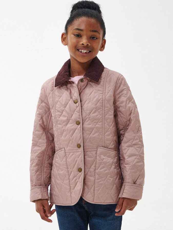 Barbour Little Girl's Girl's Sandyford Quilt Jacket Olive