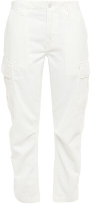 RE/DONE Cropped Cotton-gabardine Tapered Pants