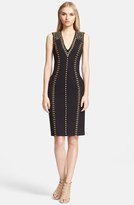 Thumbnail for your product : Versace Studded Sheath Dress