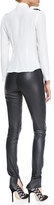 Thumbnail for your product : Roland Mouret Mortimer Stretch Leather Cigarette Pants