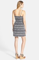 Thumbnail for your product : Socialite Print Pleat Bodice Fit & Flare Dress (Juniors)