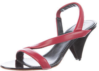 Celine Leather Slingback Sandals