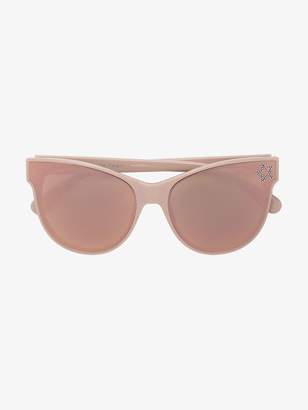 Stella McCartney Eyewear Eyewear pink star embellished cat eye sunglasses