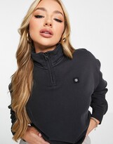 Thumbnail for your product : Element 1/4 zip fleece in black Exclusive at ASOS