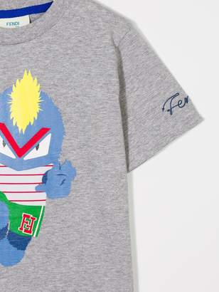 Fendi Kids Bug-kun print T-shirt