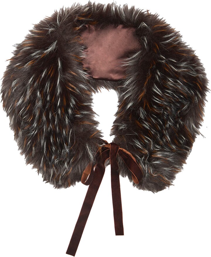 Saachi Faux Fur Shawl