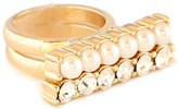 Thumbnail for your product : Forever 21 Faux Pearl & Rhinestone Ring Set