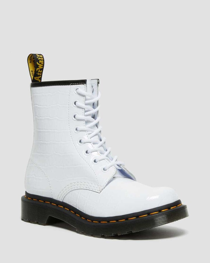 patterned doc martens