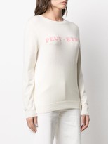 Thumbnail for your product : Chinti and Parker Slogan-Print Fine-Knit Jumper