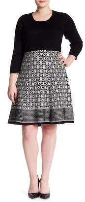 Sandra Darren Knit Sweater Dress (Plus Size)