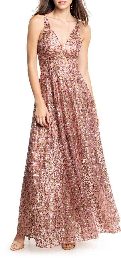 Blush Sequin Dress | ShopStyle