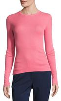 Thumbnail for your product : Michael Kors Collection Cashmere Long-Sleeve Crewneck Sweater, Pink