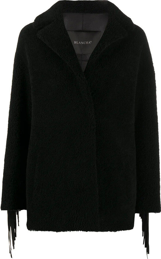 Blancha Fringed Single Breasted Coat
