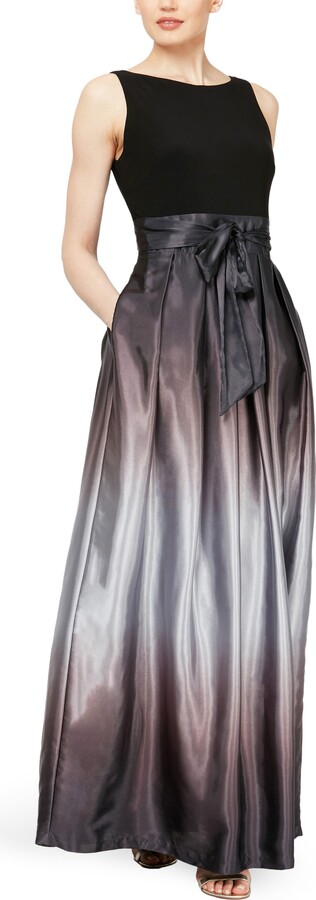 SLNY Ombrè Satin Woven Gown - ShopStyle Evening Dresses