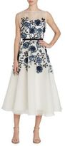 Thumbnail for your product : Lela Rose Floral Embroidered Dress