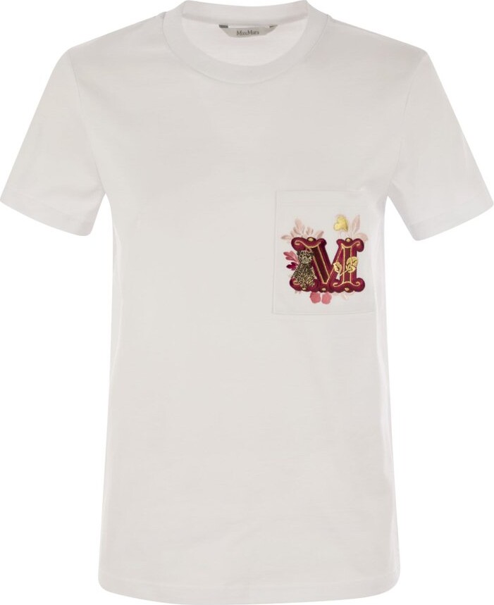 Max Mara Nunzio Logo Embellished Crewneck T-Shirt