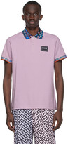 Thumbnail for your product : Versace Jeans Couture Purple Flower Trim Polo