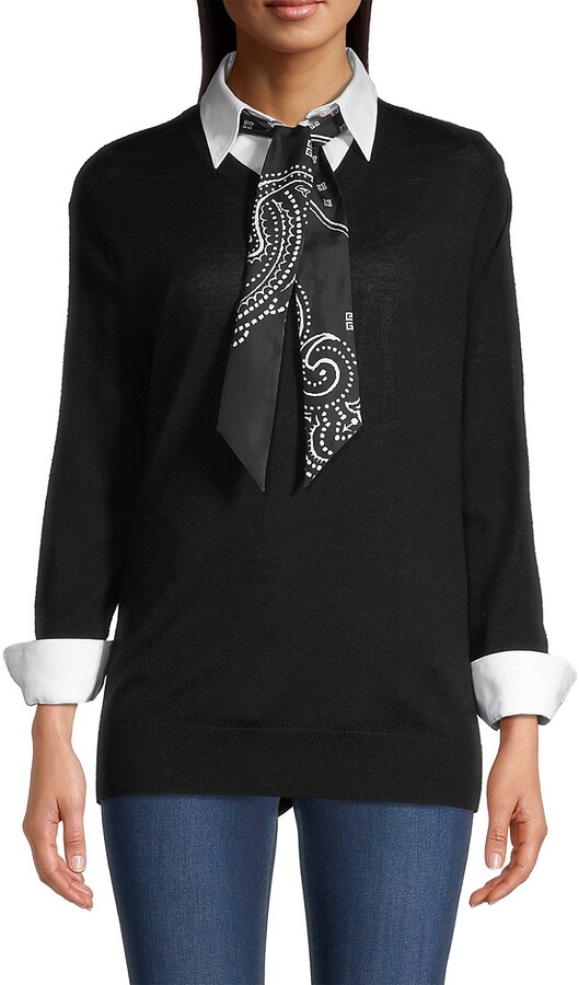 Givenchy 4G Allover Monogram Silk Bandeau Scarf - ShopStyle